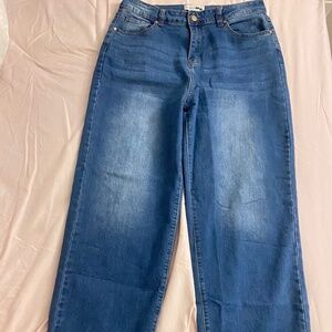 Stretchy Straight Leg Jeans